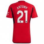 Günstige Fußballtrikots Manchester United Antony 21 Heimtrikot 2023-24 Kurzarm